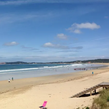 Acogedor En La Playa De La Lanzada Lägenhet